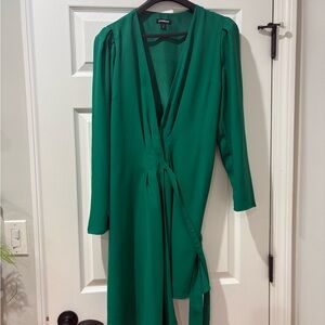 Express Emerald Long Sleeve Dress